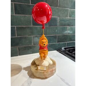 1994 Disney Ron Lee Winnie the Pooh w/ Red Balloon Pewter On Onyx Base